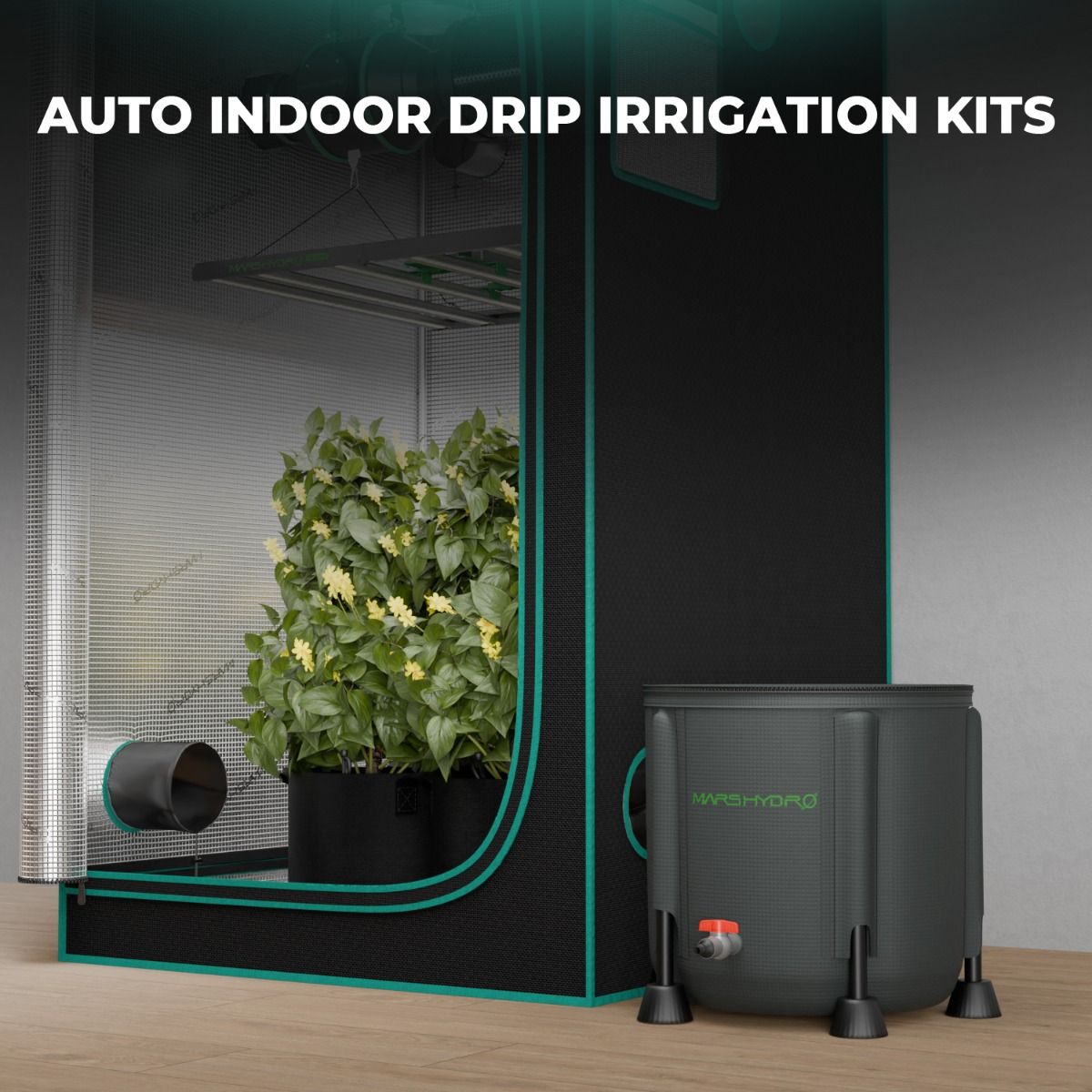 капельный полив mars hydro drip irrigation kits 