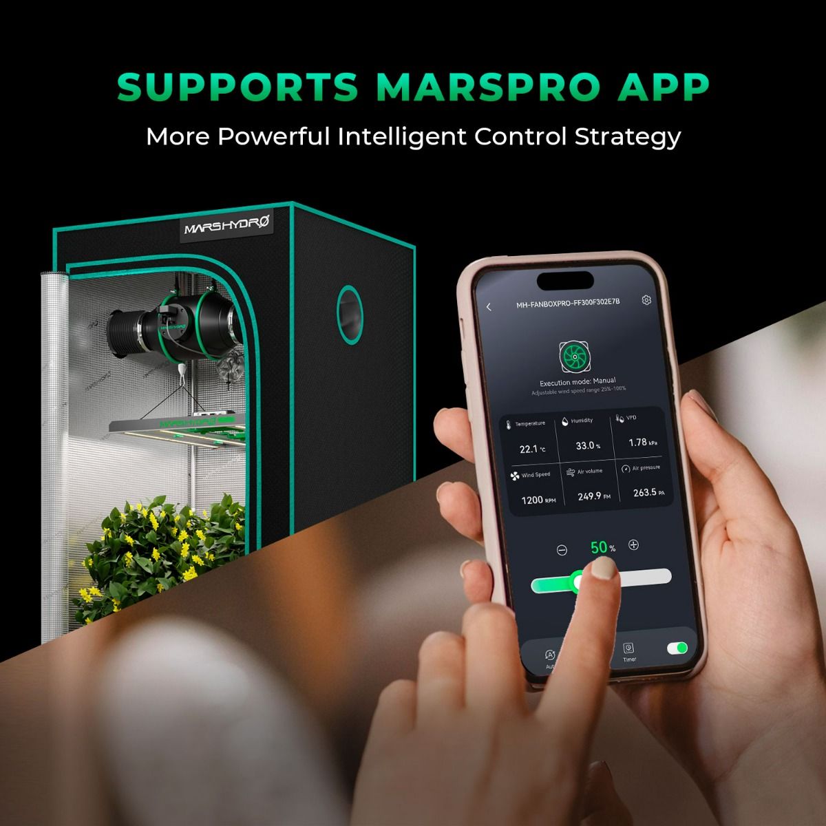 канальный вентилятор mars hydro ifresh 4-inch 350м3/ч 