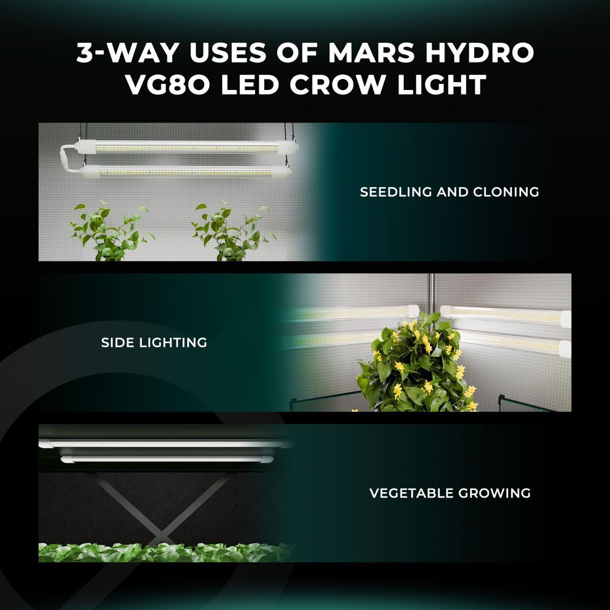 светодиодный светильник mars hydro vg80 