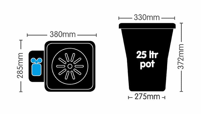система автополива autopot 1pot xl module only 25л 