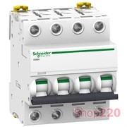 Автоматический выключатель 63А, 4 полюса, кривая B, IC60N Acti9 Schneider Electric