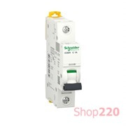 Автоматический выключатель 1А, 1 полюс, кривая C, IC60H Acti9 Schneider Electric