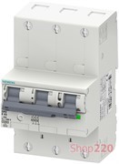 Селективный автоматический выключатель 63А, 3 полюса, кривая Е, Siemens