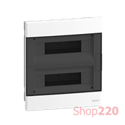 Электрический щит на 24 модуля, врезной, дымчатая дверь, Easy9 EU Schneider Electric