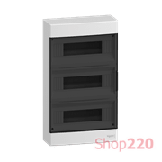 Электрический щит на 36 модулей, навесной, дымчатая дверь, Easy9 EU Schneider Electric