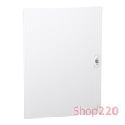 Дверь сплошная, белая, 4 ряда, 24 модуля, PrismaSeT XS, LVSXDP424, Schneider Electric