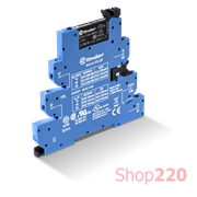 Реле ИФМ; MasterPLUS; 1CO; 6A; 220В DC чвх; AgNi; LED; защита кот.; OUT защита; зажим.; DIN-рейка; 6.2мм