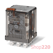 Реле; 3CO; 16A; 230В AC; AgCdO; силовое; розетка S92/Faston187; RT I