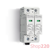 ПЗИП; Тип 2; 1L+N-PE; 230В AC; 20 kA; 2 варистора; без дистанц. сигнал.; модульное; 35.8мм