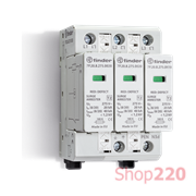 ПЗИП; Тип 2; 3L; 230В AC; 20 kA; 3 варистора; модульное; 53.8мм