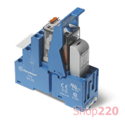Реле ИФМ; 2CO; 10A; 24В AC; AgNi; LED+варистор; блок.кн.тест; пластик; зажим.; DIN-рейка; 27мм
