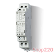 Контактор; 2NO; 25A; 110-125В AC/DC; AgNi; Авто/Вкл/Выкл; мех.индикатор + LED; защита кот.; модульное; 17.5мм