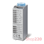 Таймер миниатюрный; 4CO; 7A; 230-240В AC; AgNi; AI,DI,GI,SW; 0.05с-100год; LED; розетка S94; кл. металл 094.81 в комплекте