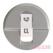 Панель компьютерной розетки RJ45, титан, 68551 Legrand Celiane