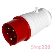 Силовая вилка 32А, 380В, 5 полюсов, переносная, e.plug.pro.5.32 Enext