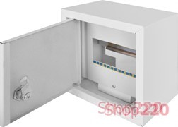 Щит металлический навесной на 8 модулей, e.mbox.stand.n.08.z ENEXT s0100148 (эконом)