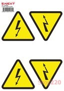 Самоклеящаяся наклейка Молния (160х160х160мм) 5 шт/лист, e.sticker.lightning.160 Enext