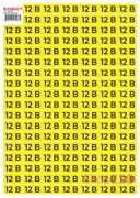 Самоклеящаяся наклейка 12В (40х20мм) 102 шт/лист, e.sticker.voltage.12.1 Enext