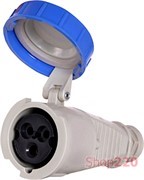 Силовая розетка переносная 2Р+Z, 250В, 16А, IP67, Tarel