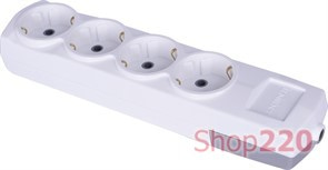 Колодка 4 гнезда, с заземлением, etes.4.z Enext