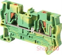Наборная клеммная колодка заземления на DIN-рейке, e.tc.z.din.spring.4 Enext