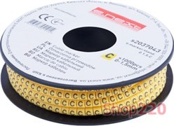 Маркер кабельный 0-1,5 кв.мм, C, 1000 шт, e.marker.stand.0.1.5.C Enext