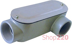 Соединитель ревизионный Г-образный для труб 1-1/4", e.industrial.pipe.db.revise.elbow.1-1/4" Enext