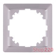 Рамка 1-местная, алюминий, e.lux.10024L.1.fr.aluminium Enext