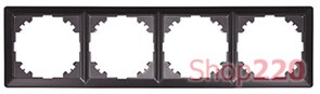Рамка 4-местная, антрацит, e.lux.10084L.4.fr.anthracite Enext