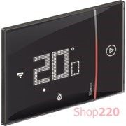 Умный терморегулятор - термостат Smarther 2 модуля. черный. Living Now NETATMO. XG8002