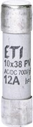 Сверхбыстрый предохранитель CH 10x38 gR 12A 700V (50kA AC) для защиты полупроводников