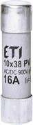 Сверхбыстрый предохранитель CH 10x38 gR 16A 900V (50kA AC) для защиты полупроводников