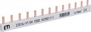 Шина питания IZS 16/1F/54 (16мм кв, 1P, 1м, Pin, 54mod.)