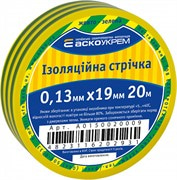 Изолента 0,13мм*19мм/20м желто-зеленая