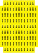 Наклейки "Знак "380 В" желтый 45х22"
