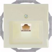 Накладка для телефонной розетки, слоновая кость, ABB 1803-92-507 Basic 55