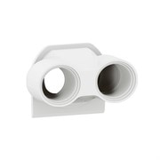 Мембрана с двойным вводом ISO 20, белый, Plexo