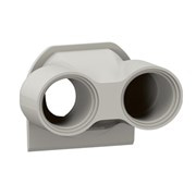 Мембрана с двойным вводом ISO 20, серый, Plexo