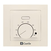 Терморегулятор механический для теплого пола Castle AC308H слоновая кость