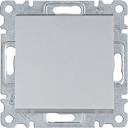 Выключатель проходной, серебристый, Lumina WL0022 Hager