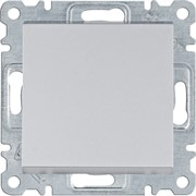 Выключатель 2-х полюсный, серебристый, Lumina WL0062 Hager