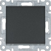 Выключатель 2-полюсный, черный, Lumina WL0063 Hager