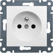 Розетка с центральным заземляющим контактом, белый, Lumina-2 WL1020 Hager