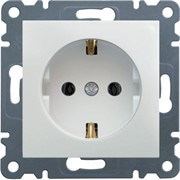 Розетка с заземлением, белый, Lumina-2 WL1050 Hager
