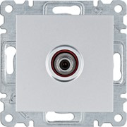 Розетка для спутникового ТВ, серебристый, Lumina WL3232 Hager