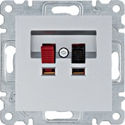 Розетка аудио, серебристый, Lumina WL3312 Hager