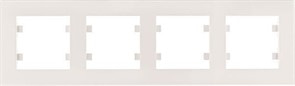 Рамка 4 поста, Lumina-Intens, белый, Lumina WL5740 Hager
