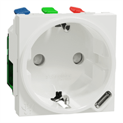 Розетка с USB тип С, 10,5 Вт, белый, 2 модуля, Unica New Schneider NU301718