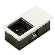 Врезная розетка в стол 220В, белый, Versahit Mono ASA 060.25F.00007