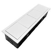 Мебельная розетка в стол 2х220В, белый, Versahit Mono Combi ASA